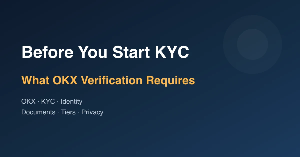OKX Identity Verification Guide: What to Know Before KYC