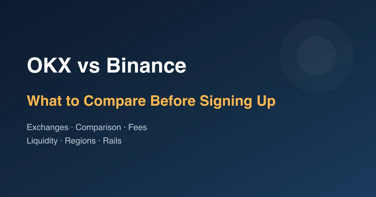OKX vs Binance for Beginners: What to Compare Before Signing Up