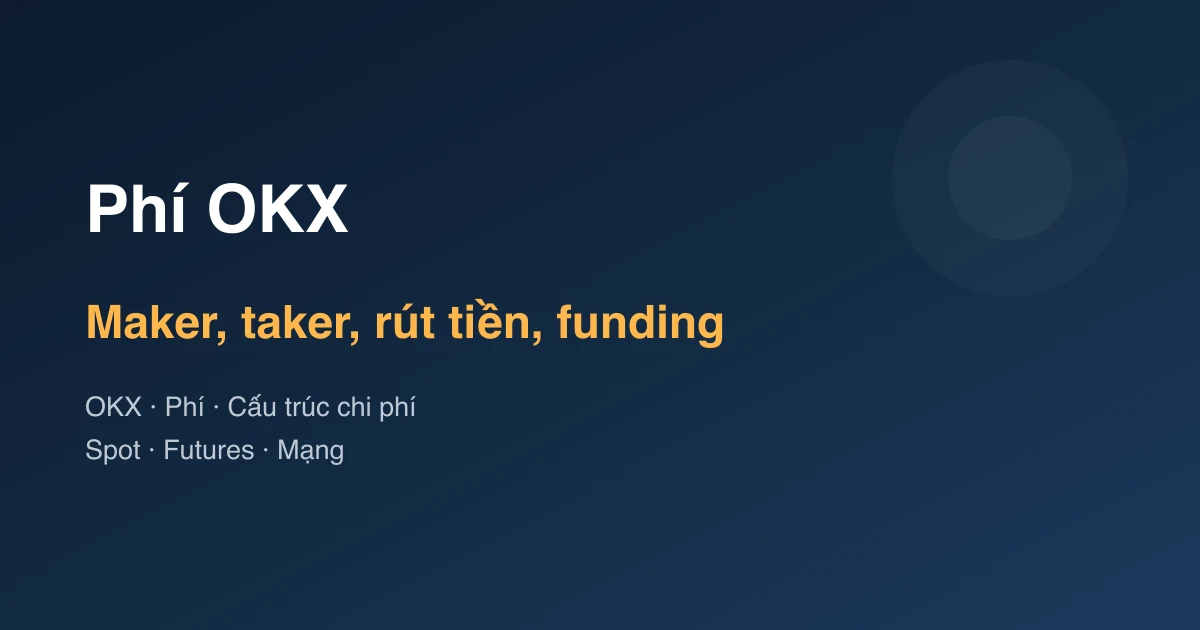 Phí OKX: maker, taker, rút tiền và funding cho người mới