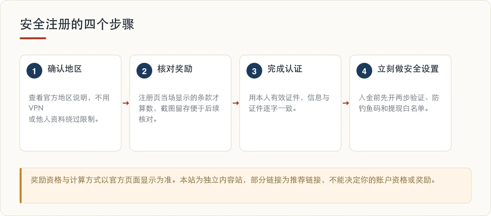 安全注册的四个步骤
